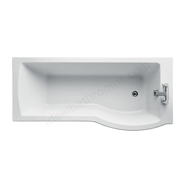 Ideal Standard Tempo Arc 1700mm Idealform Plus+ Shower Bath; Right Handed; 0 Tap Holes - White