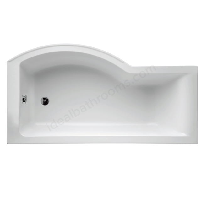 Ideal Standard Concept 1700x900mm Idealform+ Shower Bath; Left Handed; 0 Tap Holes - White