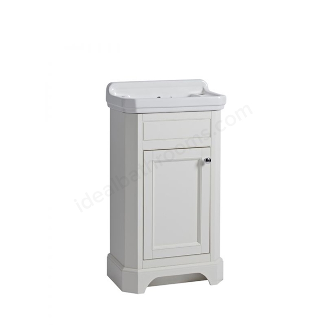 Tavistock Vitoria 492mm Cloakroom Vanity Unit; 1 Door - Linen White