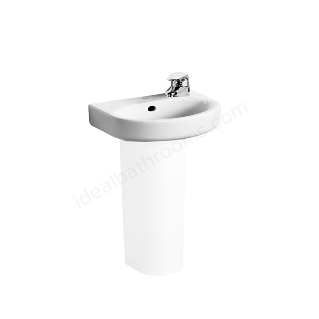 Ideal Standard Concept Arc 350mm Cloakroom Basin; 1 Tap Hole - White