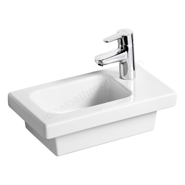 Ideal Standard Concept Space 450mm Cloakroom Basin; 1 Tap Hole - White