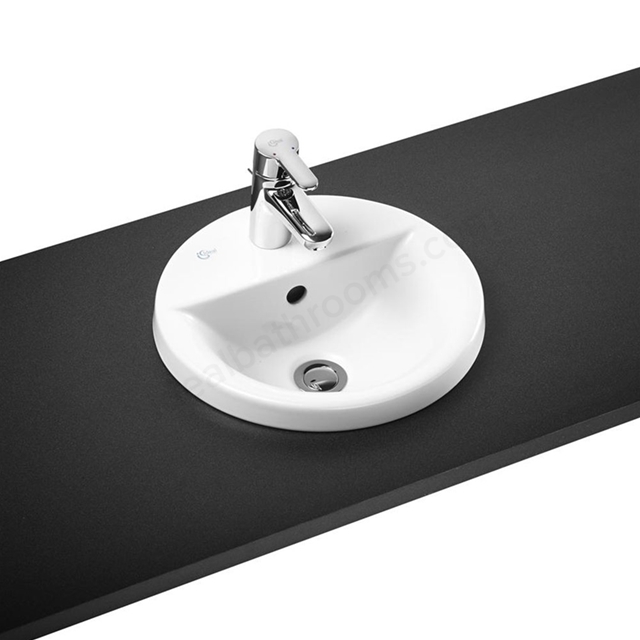 Ideal Standard Concept Sphere 400mm Countertop Basin; 1 Tap Hole - White