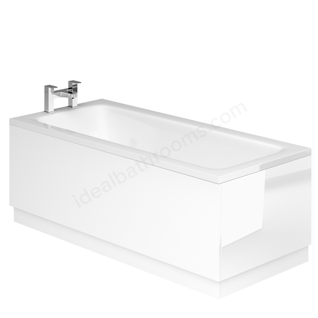 Essential Vermont MDF 1800mm Front Bath Panel - White