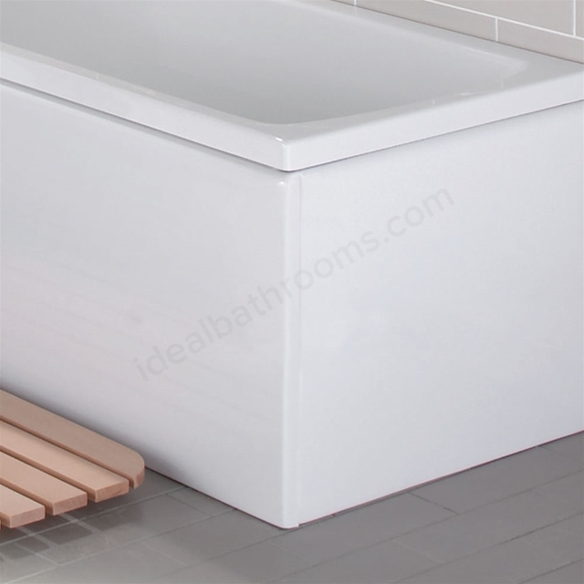 Vitra Flat Bath 700mm End Bath Panel - White