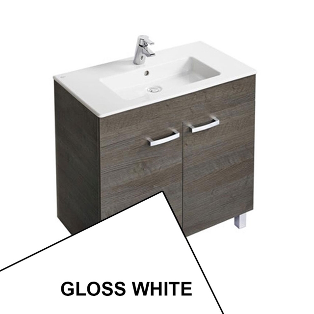 Ideal Standard TEMPO Vanity Unit; 800x440mm; 2 Door; Gloss White