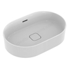 Ideal Standard Retail Strada II 600mm On Countertop Oval Basin; 0 Tap Holes & Clicker Waste - White