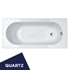 Essential KINGSTON Rectangular Single Ended Bath; Quartz; 1700x750mm; 0 Tap holes; White