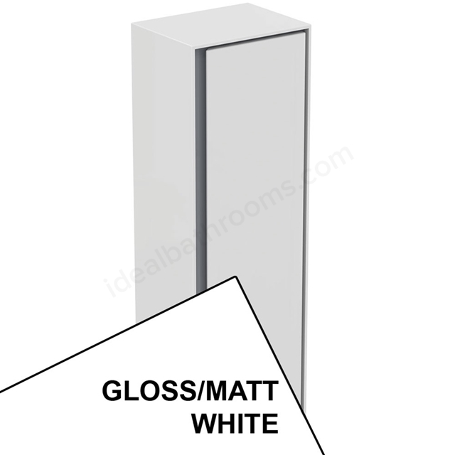Ideal Standard Connect Air Wall Hung Half Column Unit; 1 Door; 400mm Wide; Gloss White / Matt White