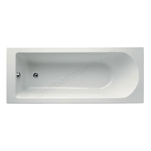 Ideal Standard TESI Rectangular Bath; Idealform; 0 Tap Holes; 1600x700mm; White