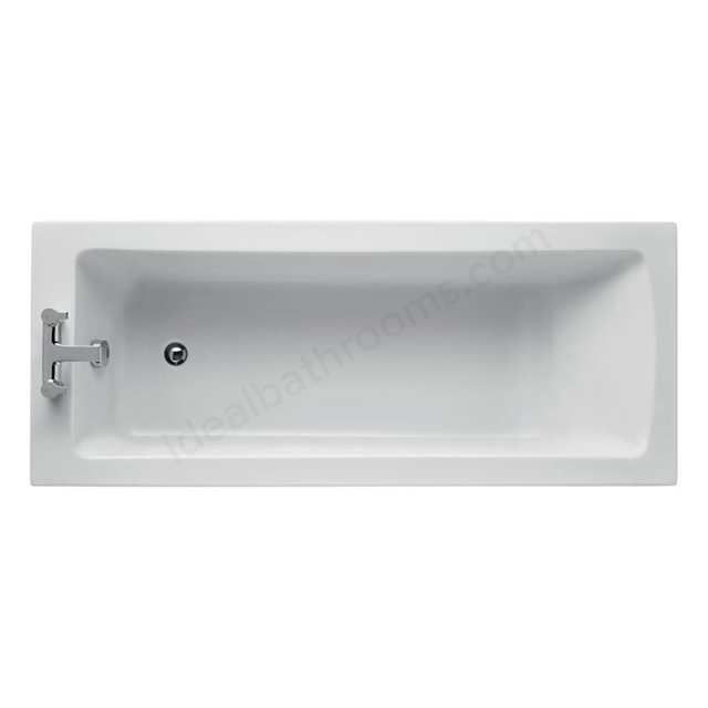 Ideal Standard TEMPO Arc Single Ended Rectangular Bath; Idealform Plus+; 0 Tap Hole; 1700x700mm; White