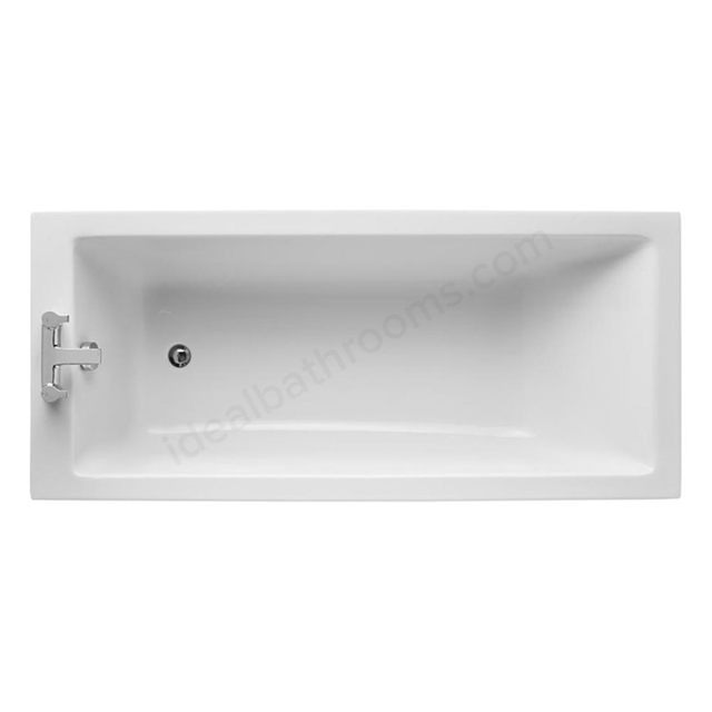 Ideal Standard TEMPO Cube Single Ended Rectangular Bath; 0 Tap Holes; 1700x750mm; White