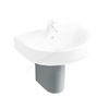 Ideal Standard CONCEPT Large Semi Pedestal for 500mm & 550mm & 600mm Basins; White