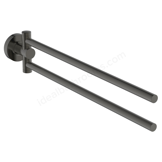Ideal Standard IOM Double Towel Bar - Magnetic Grey