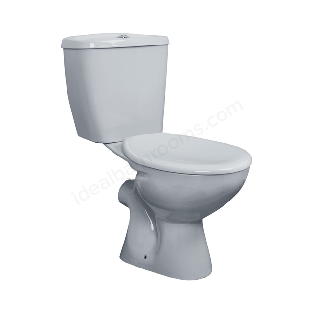 Essential OCEAN Close Coupled Pan + 6/4L Cistern + Seat Pack - White