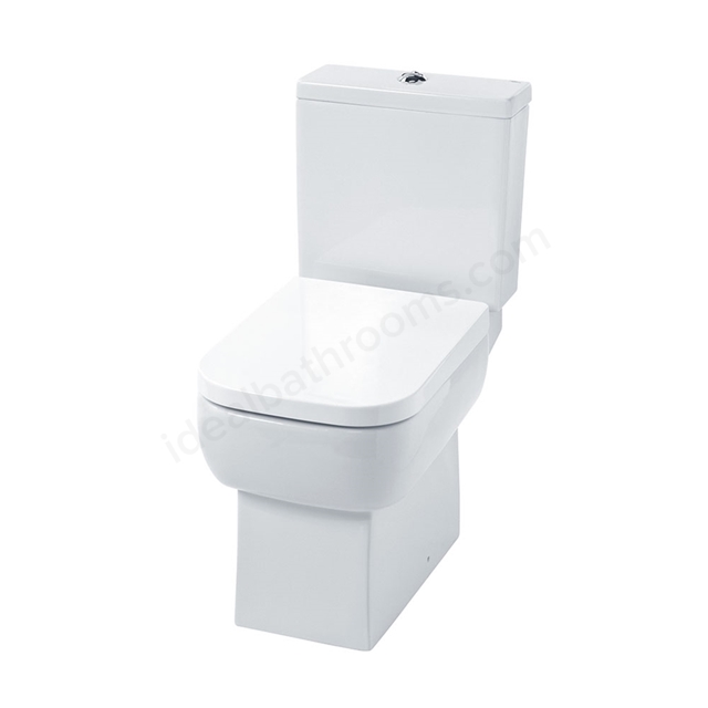 Essential ORCHID Close Coupled Pan + Cistern + Seat Pack; Soft Close Seat; White