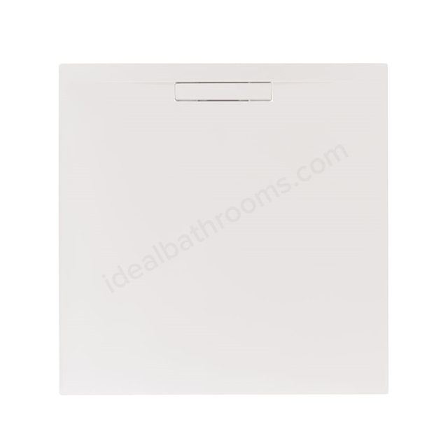 Just Trays EVOLVED Square Shower Tray; 900x900mm; Gloss White; includes Waste