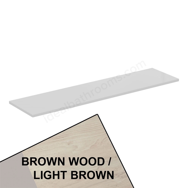 Ideal Standard Retail Connect Air 1200mm Worktop for Vessel Installation Wood Light Brown
