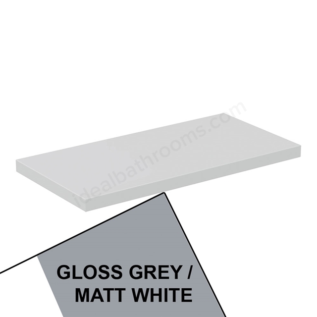Ideal Standard Retail Connect Air 600mm Worktop Gloss Light Grey