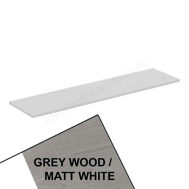 Ideal Standard Retail Connect Air 1200mm Worktop for Vessel Installation Wood Light Grey