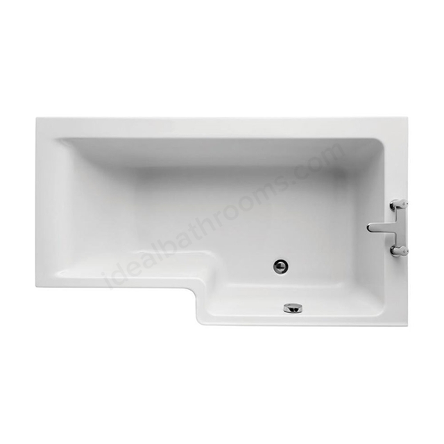 Ideal Standard Concept 1500mm Square Idealform Plus+ Shower Bath; Right Handed; 0 Tap Holes - White