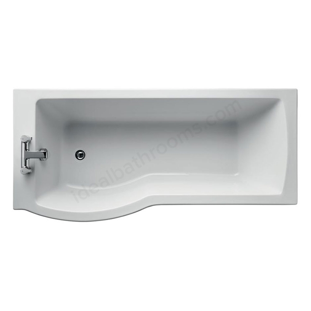 Ideal Standard Tempo Arc 1700mm Idealform Plus+ Shower Bath; Left Handed; 0 Tap Holes - White