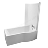 Ideal Standard Tempo Arc 1700mm Shower Bath; Right Handed; 0 Tap Holes - White