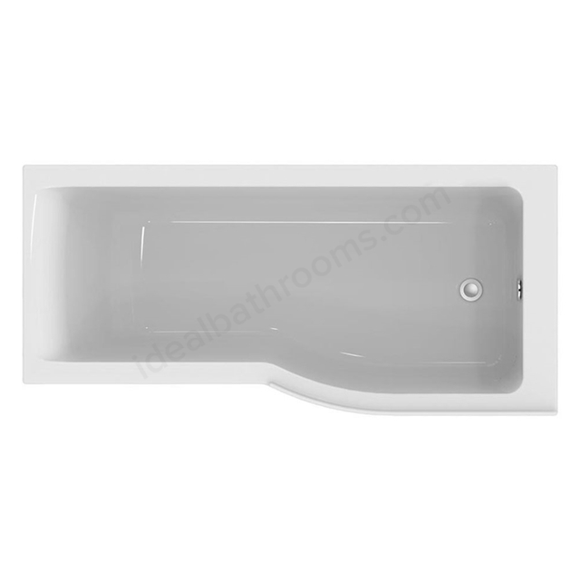 Ideal Standard Retail Connect Air 1700x800mm P-Shape  Idealform Shower Bath; Right Handed; 0 Tap Holes - White
