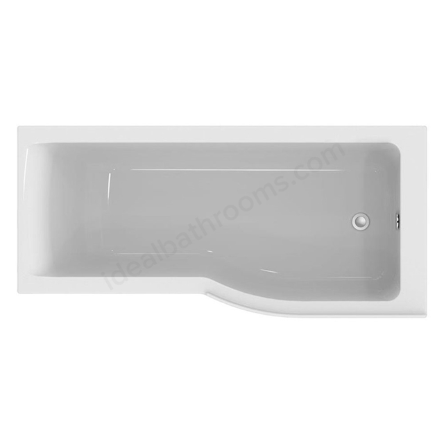 Ideal Standard Retail Connect Air 1700x800mm P-Shape Idealform Plus Shower Bath; Right Handed; 0 Tap Holes - White