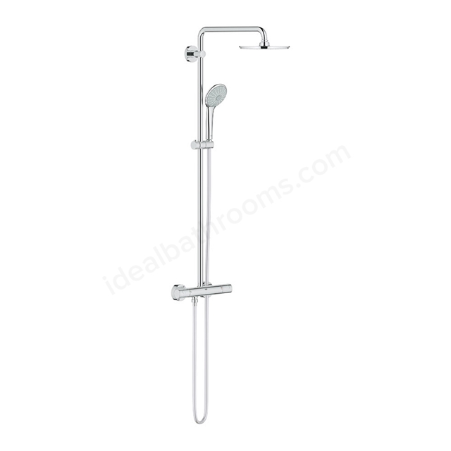 Grohe EUPHORIA XXL System 210 Shower system with thermostat for wall mounting; Chrome