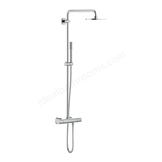 Grohe RAINSHOWER System 210 Shower system with thermostat for wall mounting; Chrome