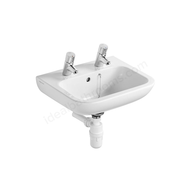 Armitage Shanks Contour 21 500mm Wall Hung Basin 2 Tap Holes