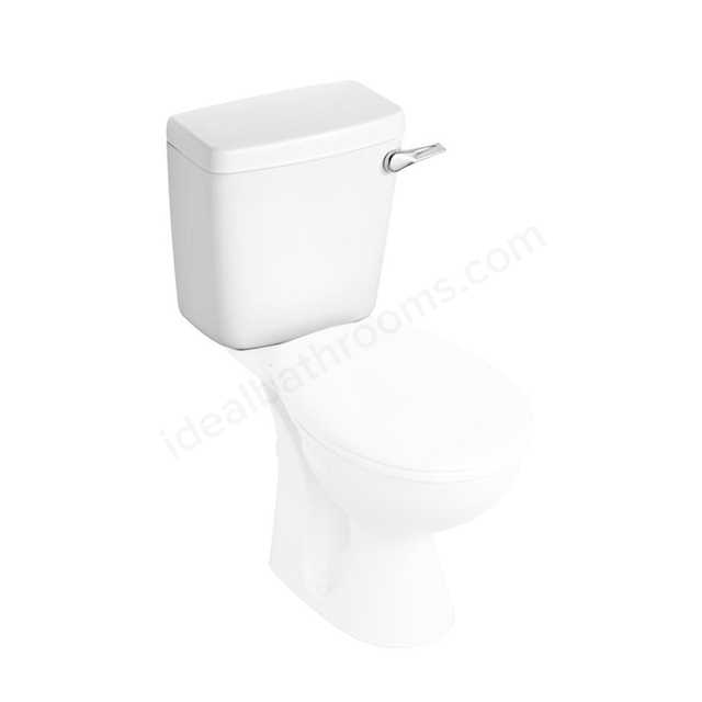 Armitage Shanks SANDRINGHAM 21 Close Coupled Cistern 6 Or 4 Litre Single Flush Syphon Bottom Supply And Internal Overflow; With Cover Fastener; White 