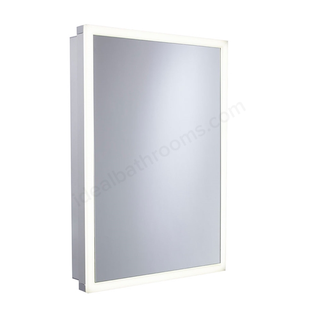 Tavistock Nook Single Door 500mm Wide Bathroom Cabinet - Aluminium