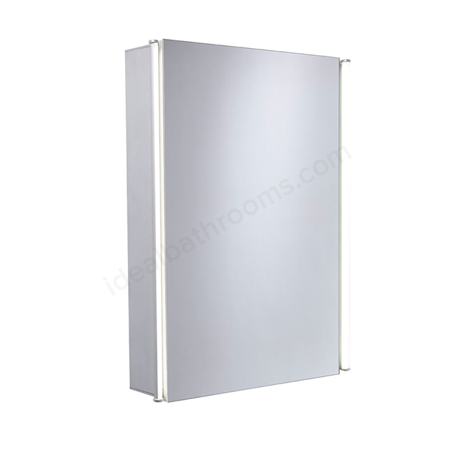 Tavistock Sleek Illuminated Single Door 490mm X 650mm Mirror Cabinet with Charging Socket