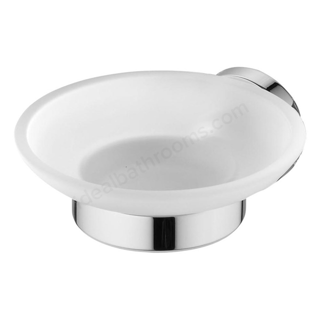 Ideal Standard IOM Soap Dish & Holder - Frosted Glass; Chrome