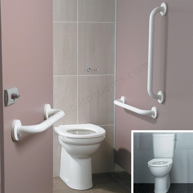 Armitage Shanks CONTOUR 21 Close Coupled Pack with White Rails and White Seat (No Basin); White