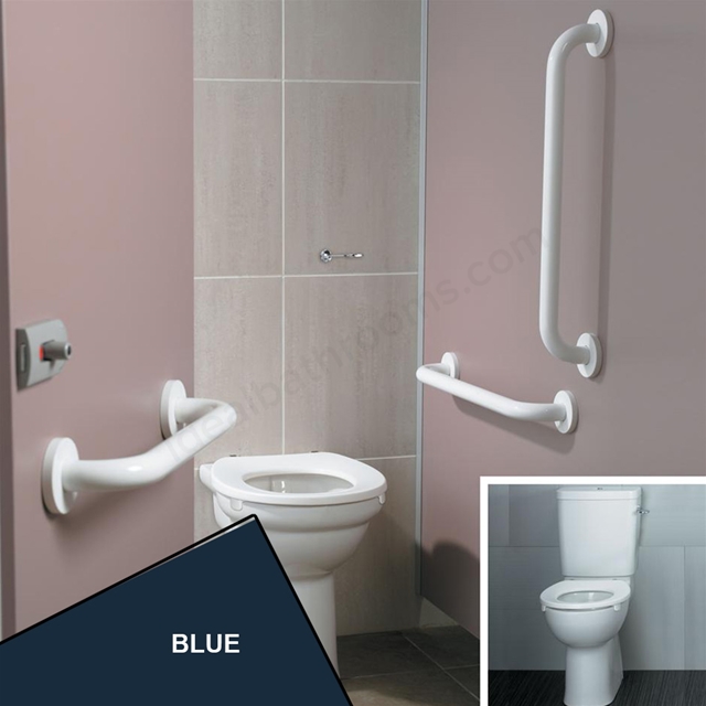 Armitage Shanks CONTOUR 21 Close Coupled Pack with Blue Rails and Blue Seat (No Basin); Blue