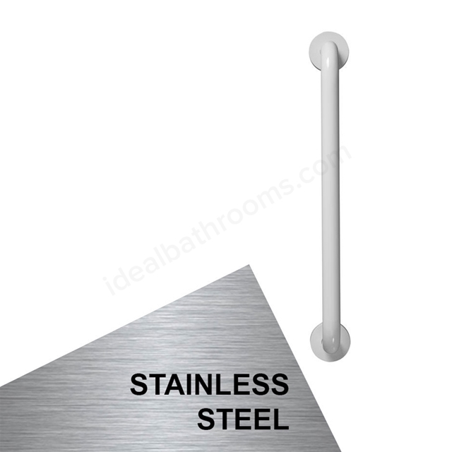 Armitage Shanks CONTOUR 21 Straight Grab Rail, 500mm Long, Stainless Steel