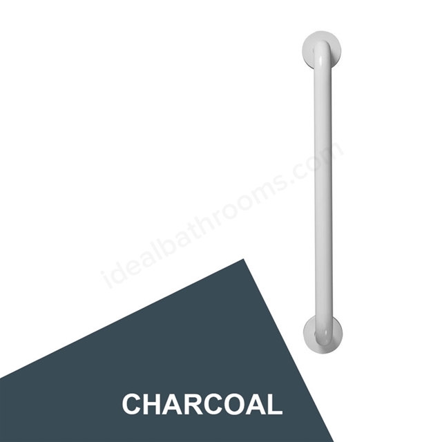 Armitage Shanks CONTOUR 21 Straight Grab Rail, 1000mm Long, Charcoal