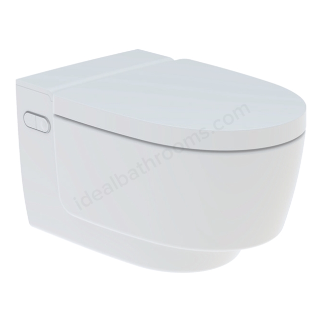 Geberit AquaClean Mera Comfort Rimless Shower Toilet, Wall-Hung - White