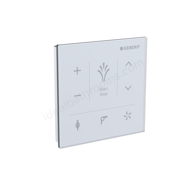 Geberit Wall-mounted control panel for Geberit AquaClean: white glass