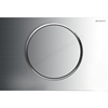 Geberit SIGMA10 Single Flush Plate; for 80mm and 120mm Sigma Cisterns; Gloss/Matt Chrome