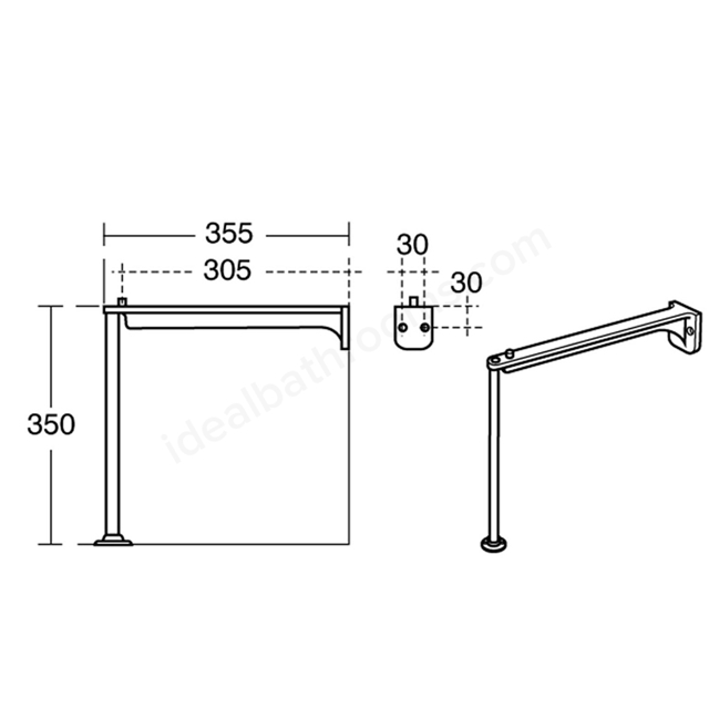 Ideal Standard Legs & Bearers 350mm High