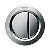 Geberit TYPE01 Dual Flush Button; For Furniture; Gloss Chrome
