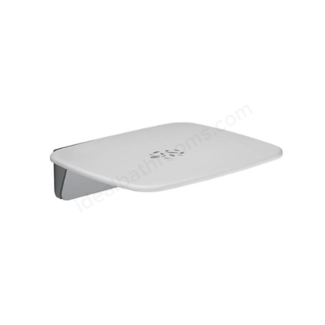 Mira Premium Shower Seat - White/Chrome