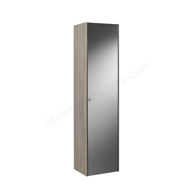 Roca Inspira 1600mm Right Handed Column Unit & Smoked Glass Mirror - City Oak