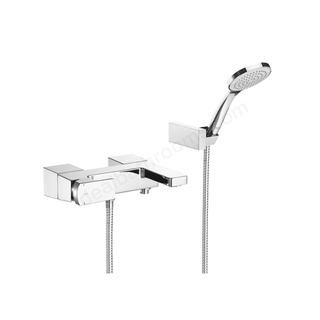 Roca L90 Wall Mounted Bath Shower Mixer & Kit - Chrome