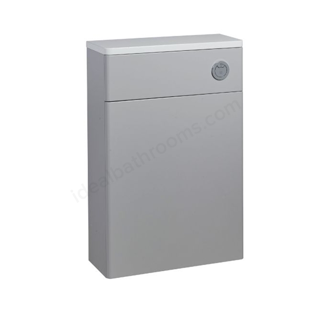 Tavistock Compass Back to Wall WC Unit & Worktop - Gloss Light Grey