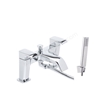 Tavistock Adapt 2 Tap Hole Deck Mounted Bath Shower Mixer with Handset - Chrome