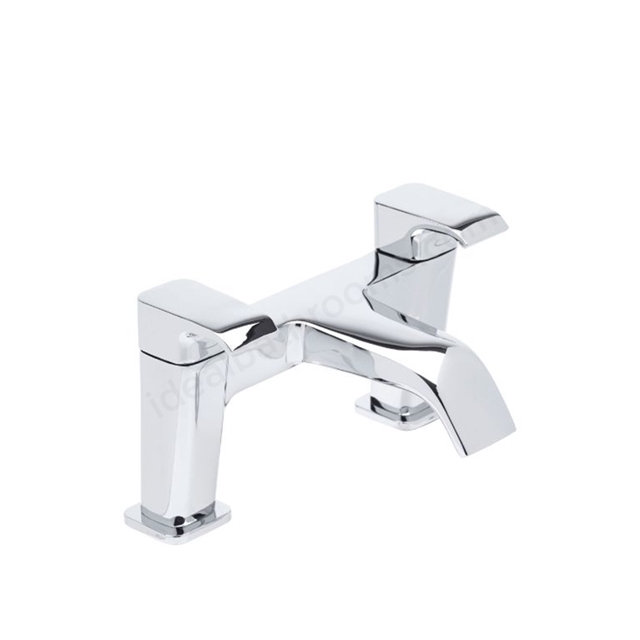 Tavistock Adapt 2 Tap Hole Deck Mounted Bath Filler - Chrome